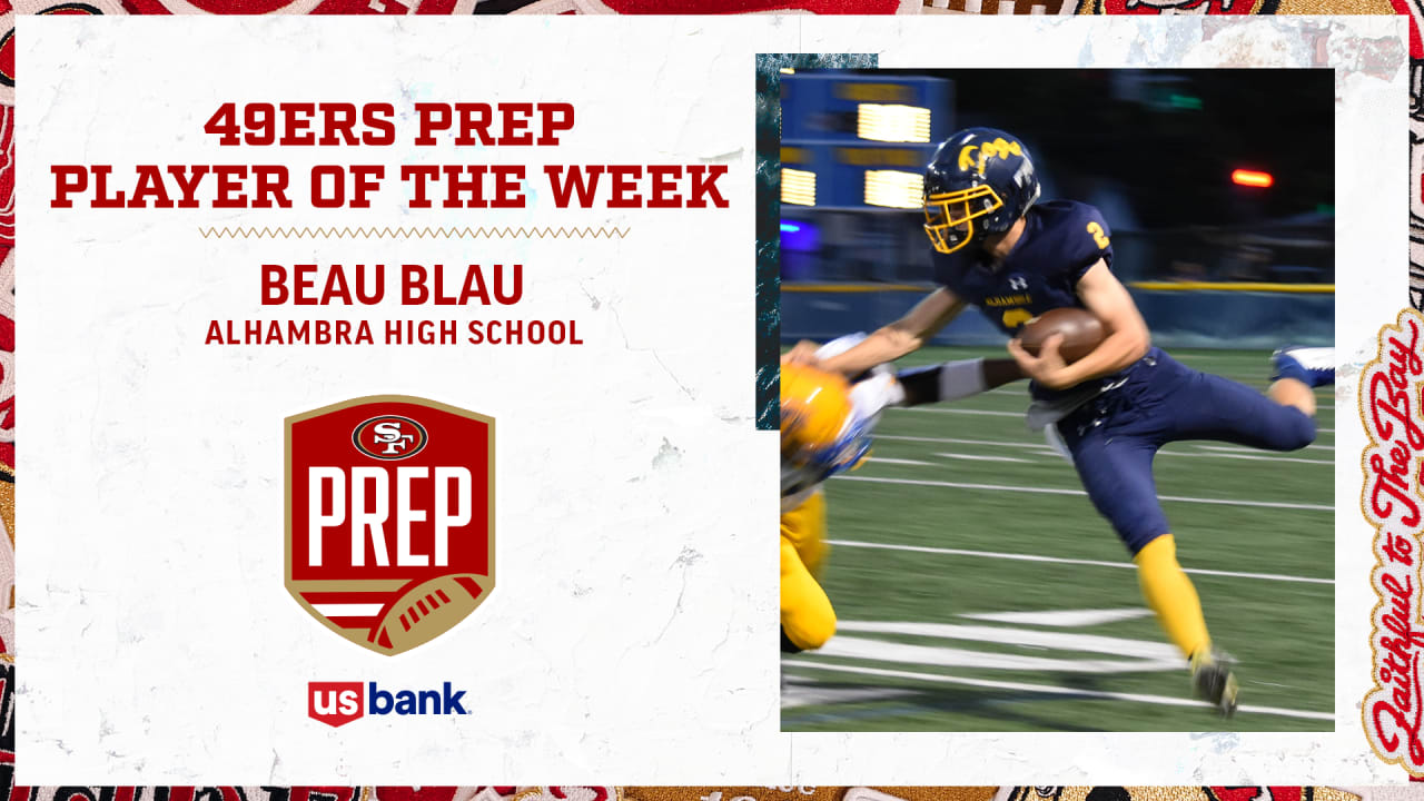 49ers PREP Selects Beau Blau as Player of the Week - Vimarsana News