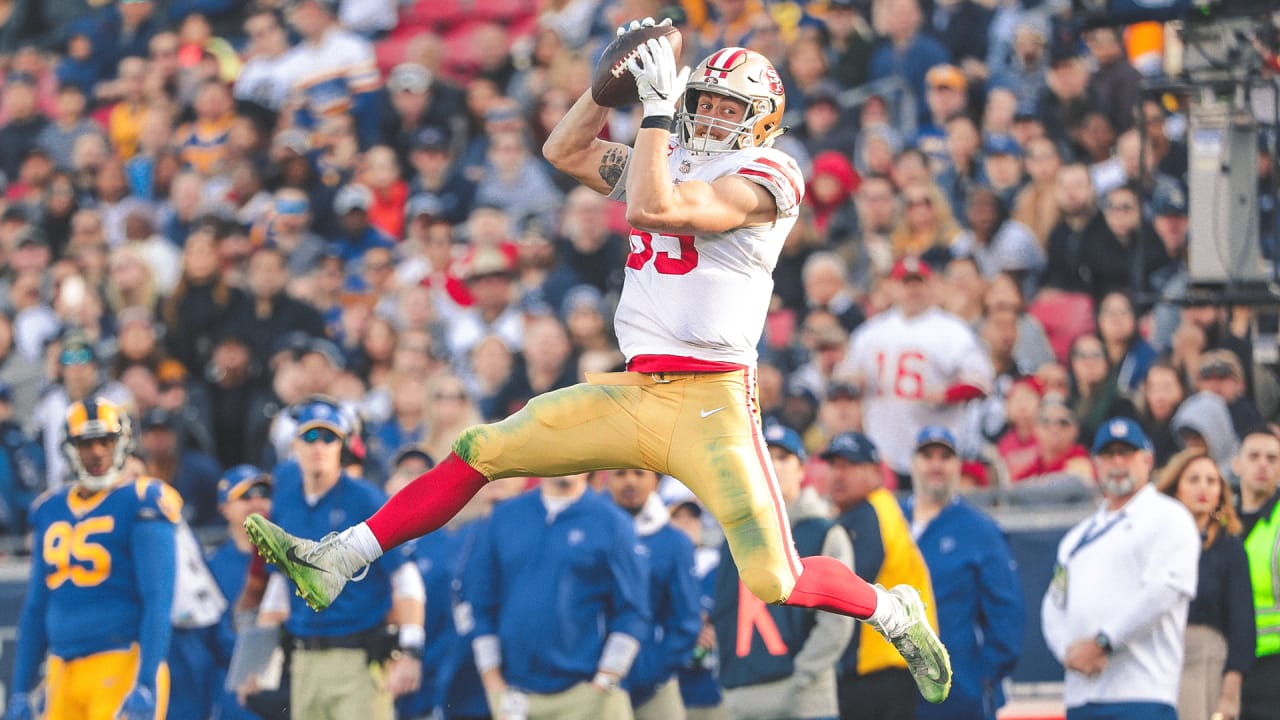 George Kittle Just Made an INCREDIBLE One-Handed Catch - Bleacher Nation