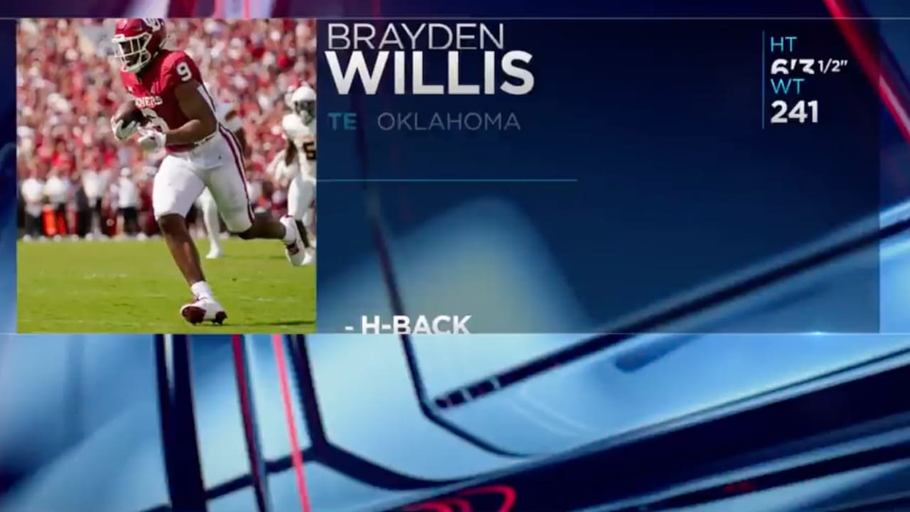 Oklahoma TE Brayden Willis Selected 247th Overall by the 49ers