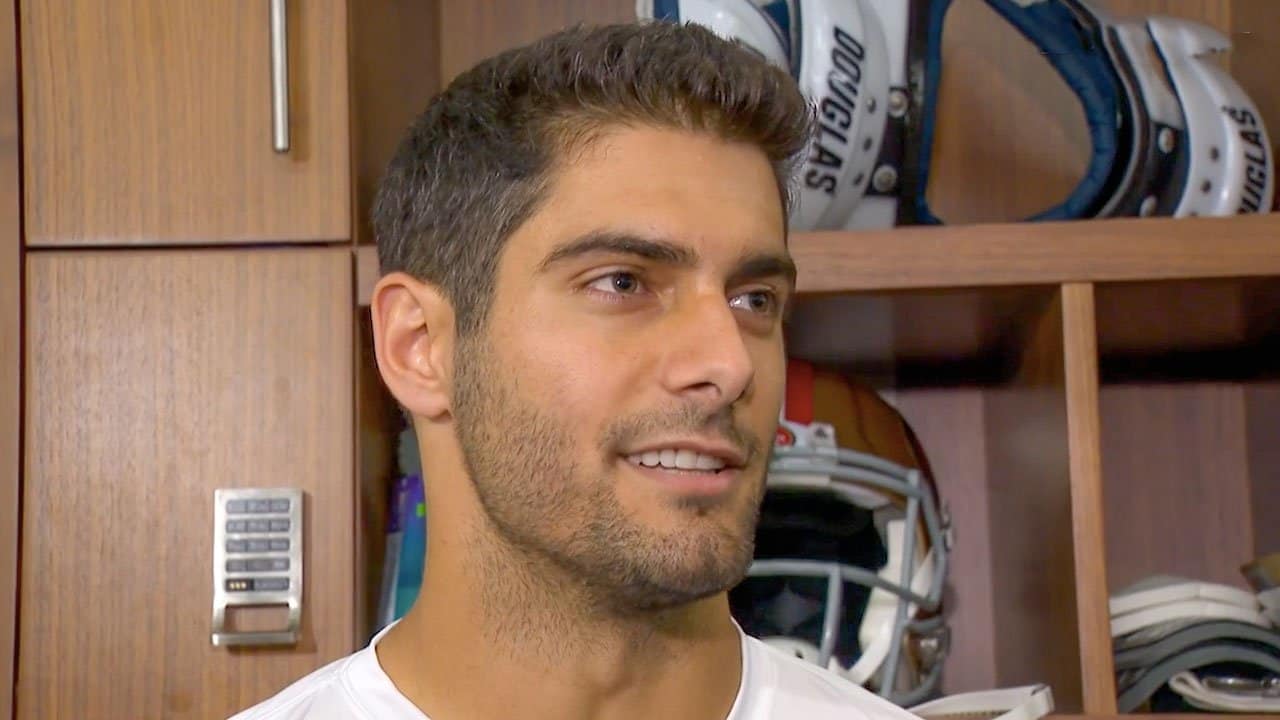 Jimmy Garoppolo Spent Bye Week Studying the 49ers Offense.