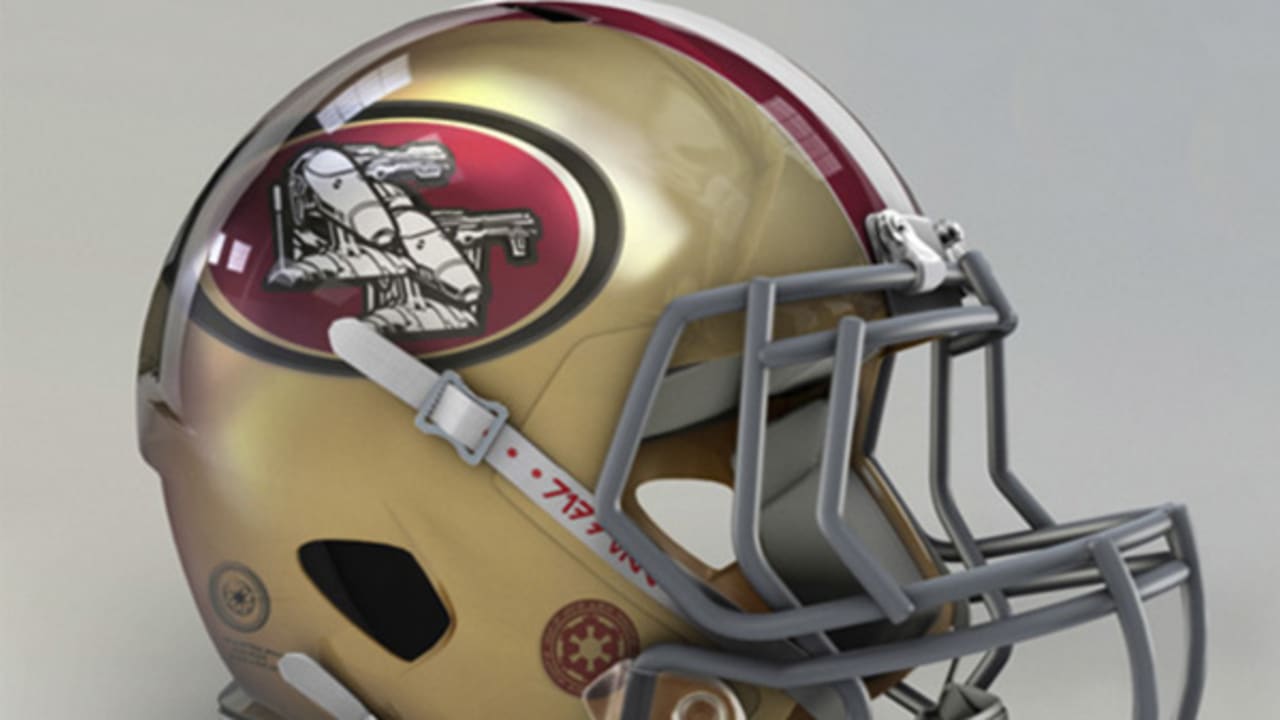 49ers Chrome Concept // Custom Helmet Builds 