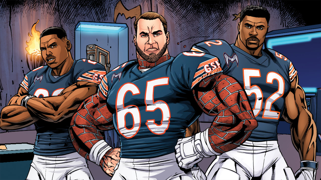 Bears players surprised with Monsters of the Midway throwback jerseys