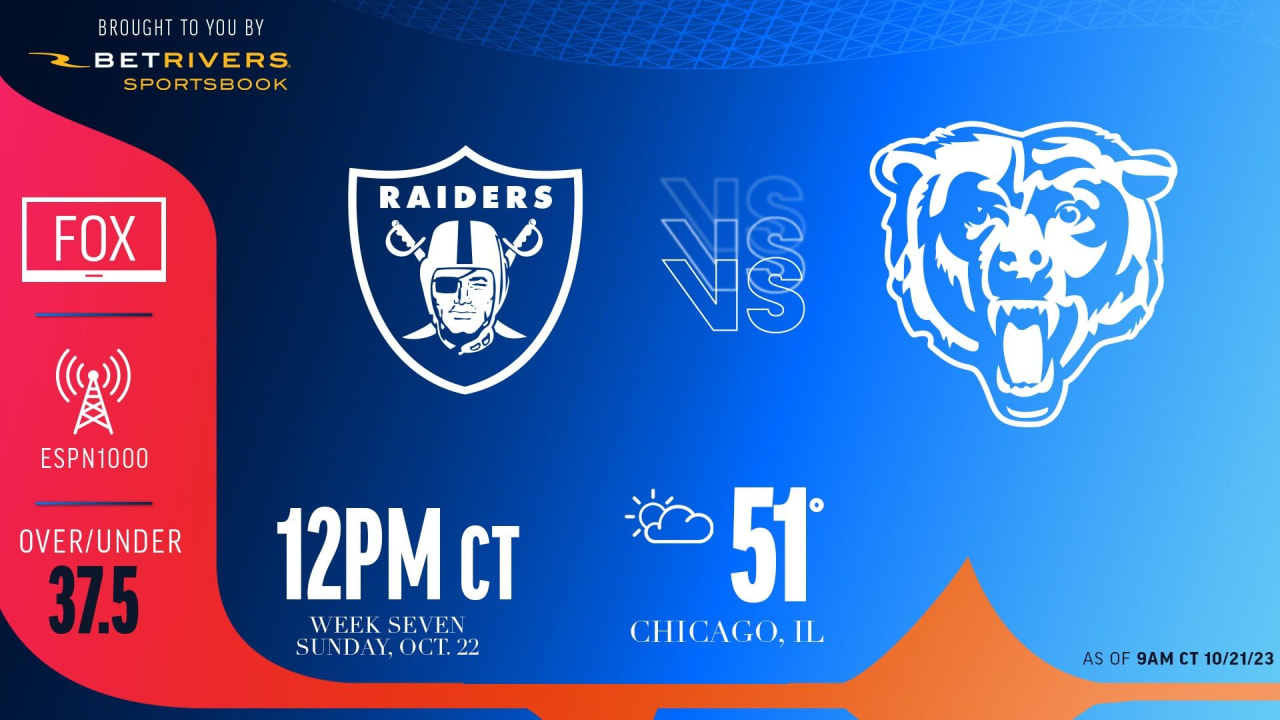 How to watch, listen, stream  Chicago Bears vs. Las Vegas Raiders