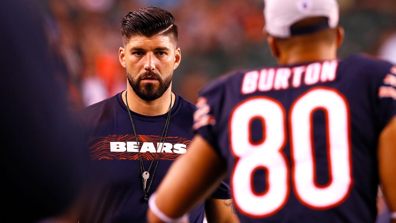 Chicago Bears TE Zach Miller (86) celebrates his second- quarter