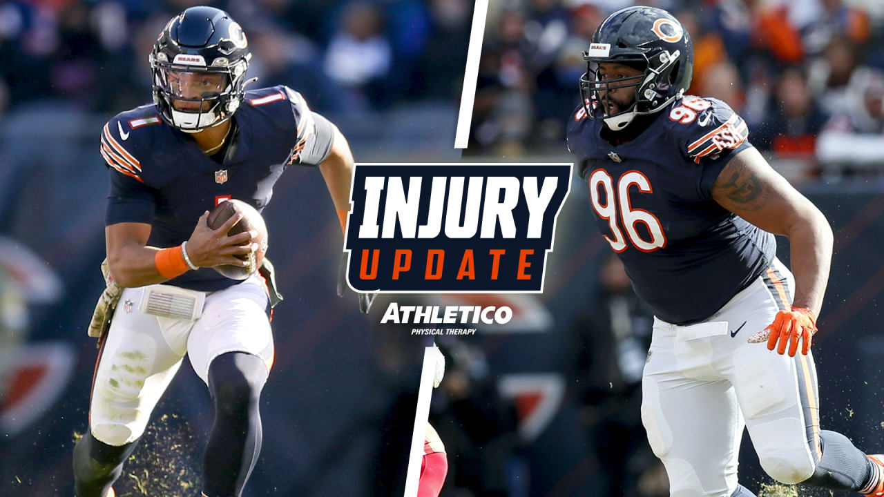 Bears' injury report: Justin Fields, Akiem Hicks OUT, Allen