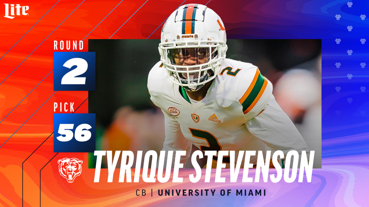 Draft reaction: Bears select CB Tyrique Stevenson No. 56 overall