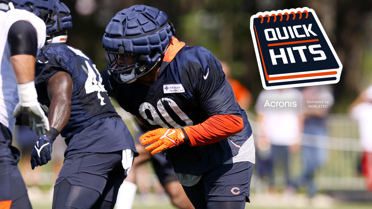 Quick Hits: Edmunds looms large in middle of Bears defense