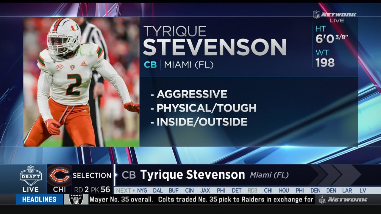 Pick announcement: Bears select Tyrique Stevenson