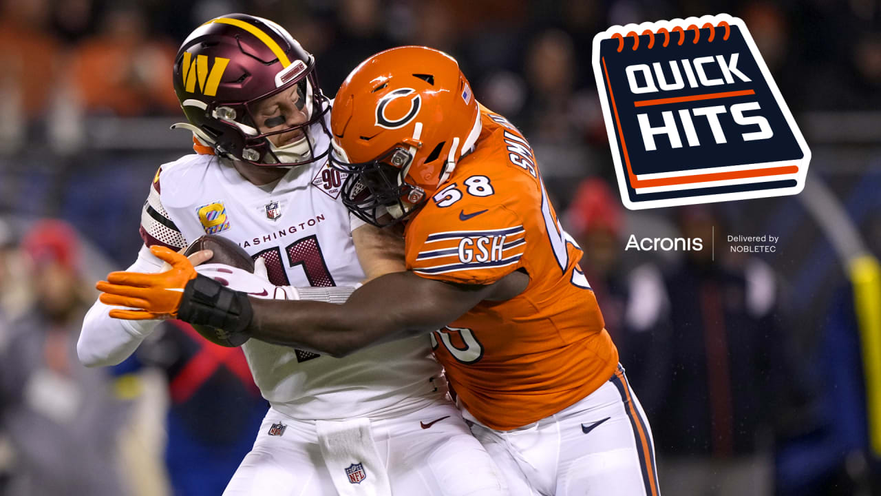 Bears defense shines in Thursday night loss Quick Hits