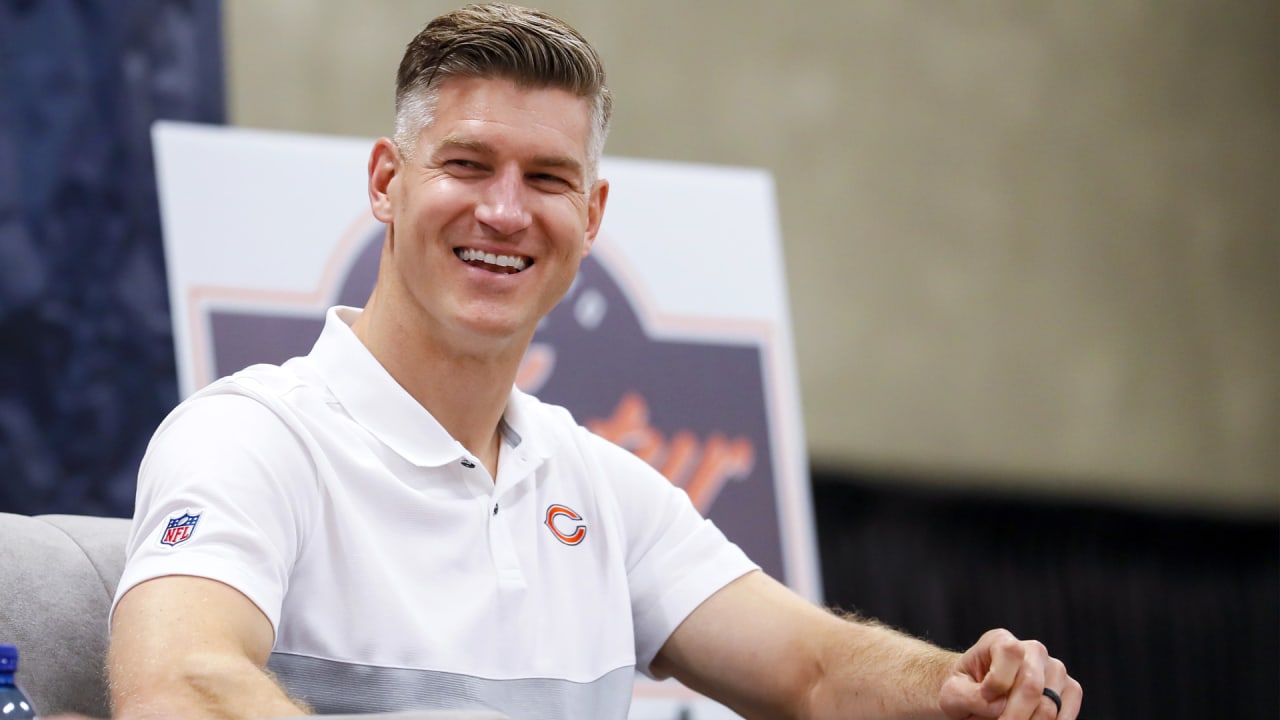 Chicago Bears general manager Ryan Pace talks on pregame ...