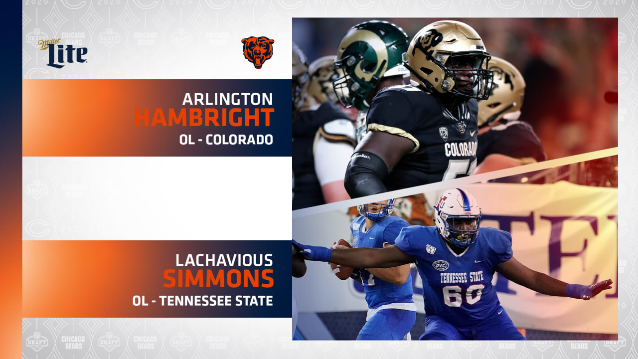 2020 NFL Draft: Offensive Lineman Arlington Hambright, Colorado, Round 7,  Pick 226 - Offensive Lineman Lachavious Simmons, Tennessee State, Round 7,  Pick 227