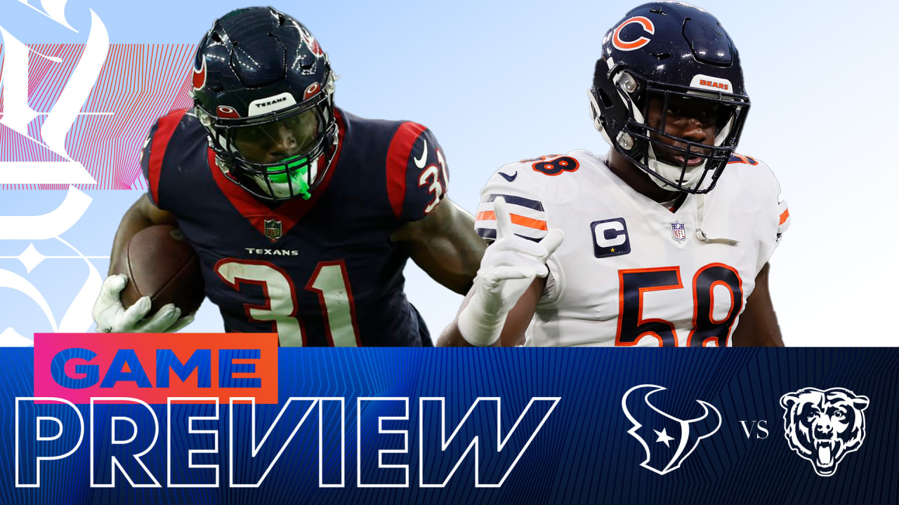 Houston Texans vs. Chicago Bears betting odds NFL Week 3 game