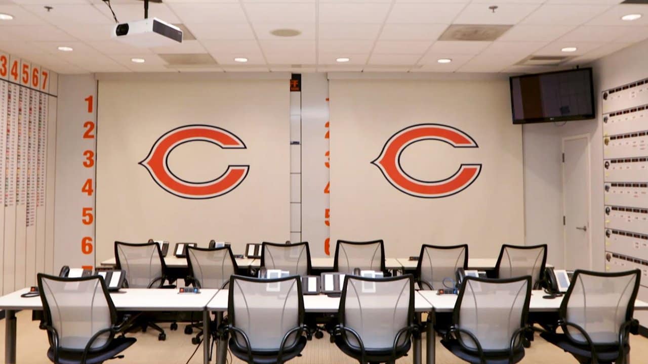 Take a look inside Chicago Bears' draft room