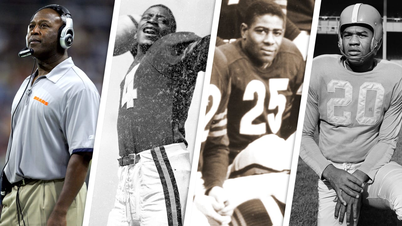 Celebrating four Chicago Bears Black history pioneers: Lovie Smith, Willie  Thrower, Eddie Macon, George Taliaferro