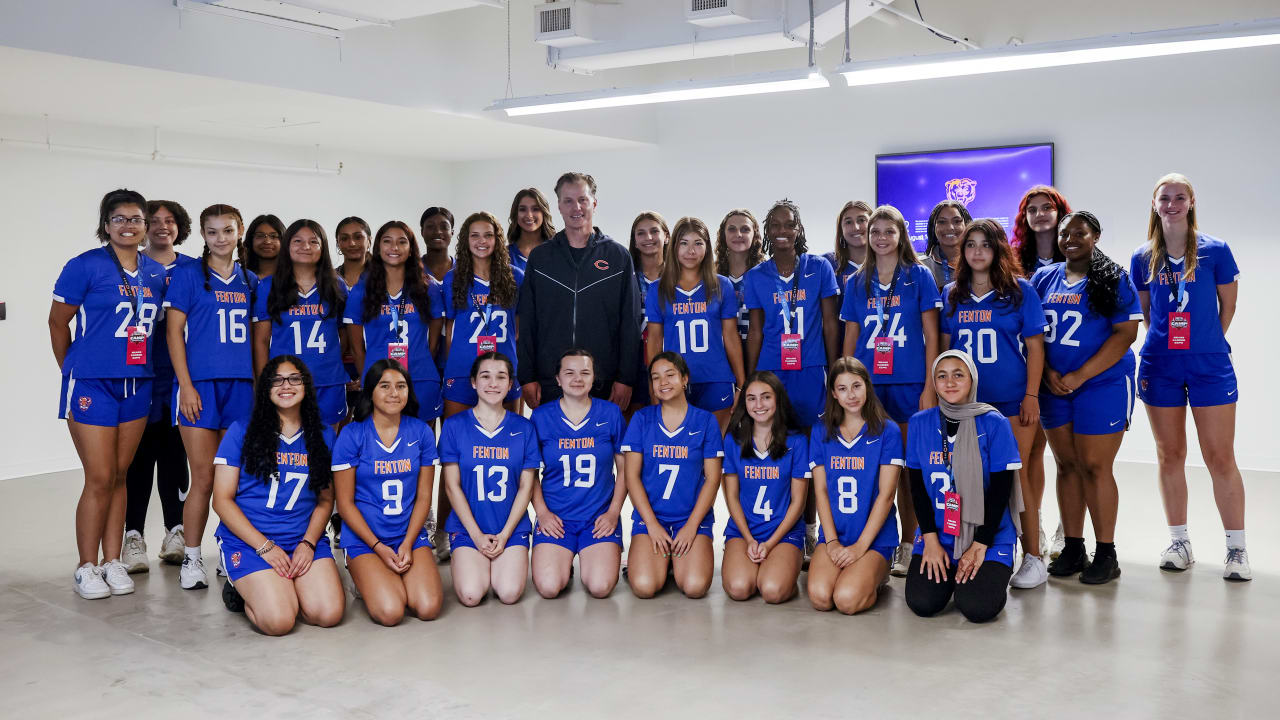 Bears invite six girls flag football teams to Career Expo