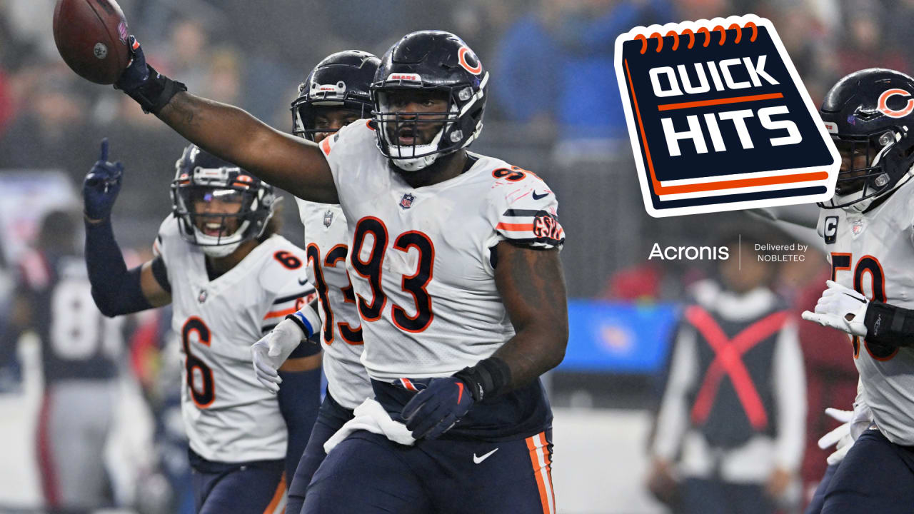 MNF: Bears vs. Patriots: Final score, play-by-play and full highlights