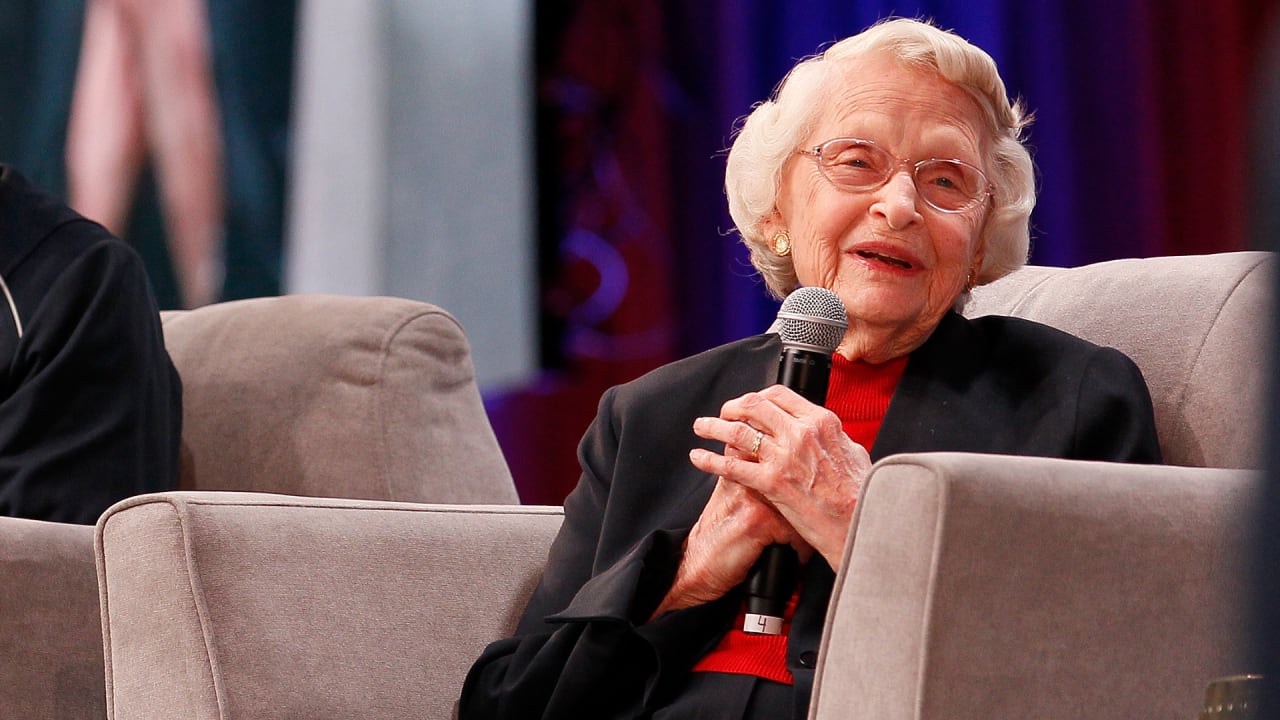 Chicago Bears - Inspiring the next generation. A message from Virginia Halas  McCaskey as we kick off Women's History Month.