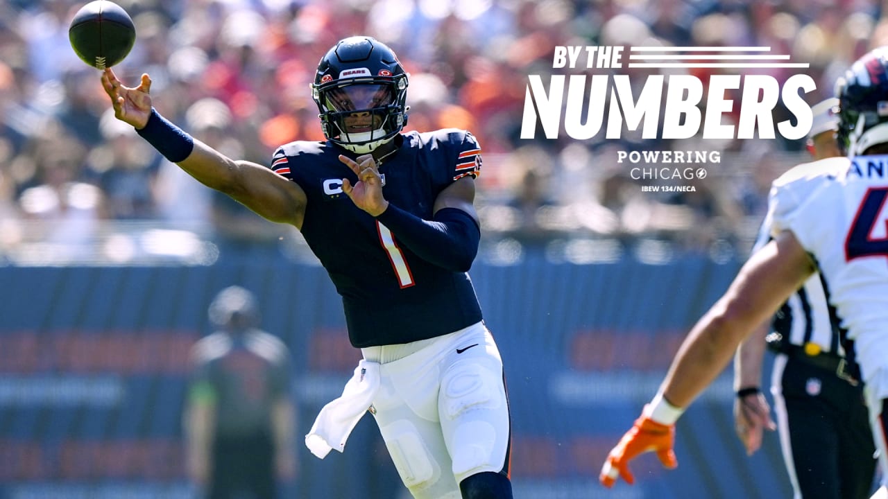 Bears-Broncos By the Numbers: Justin Fields, Cole Kmet, Bears offense, stats