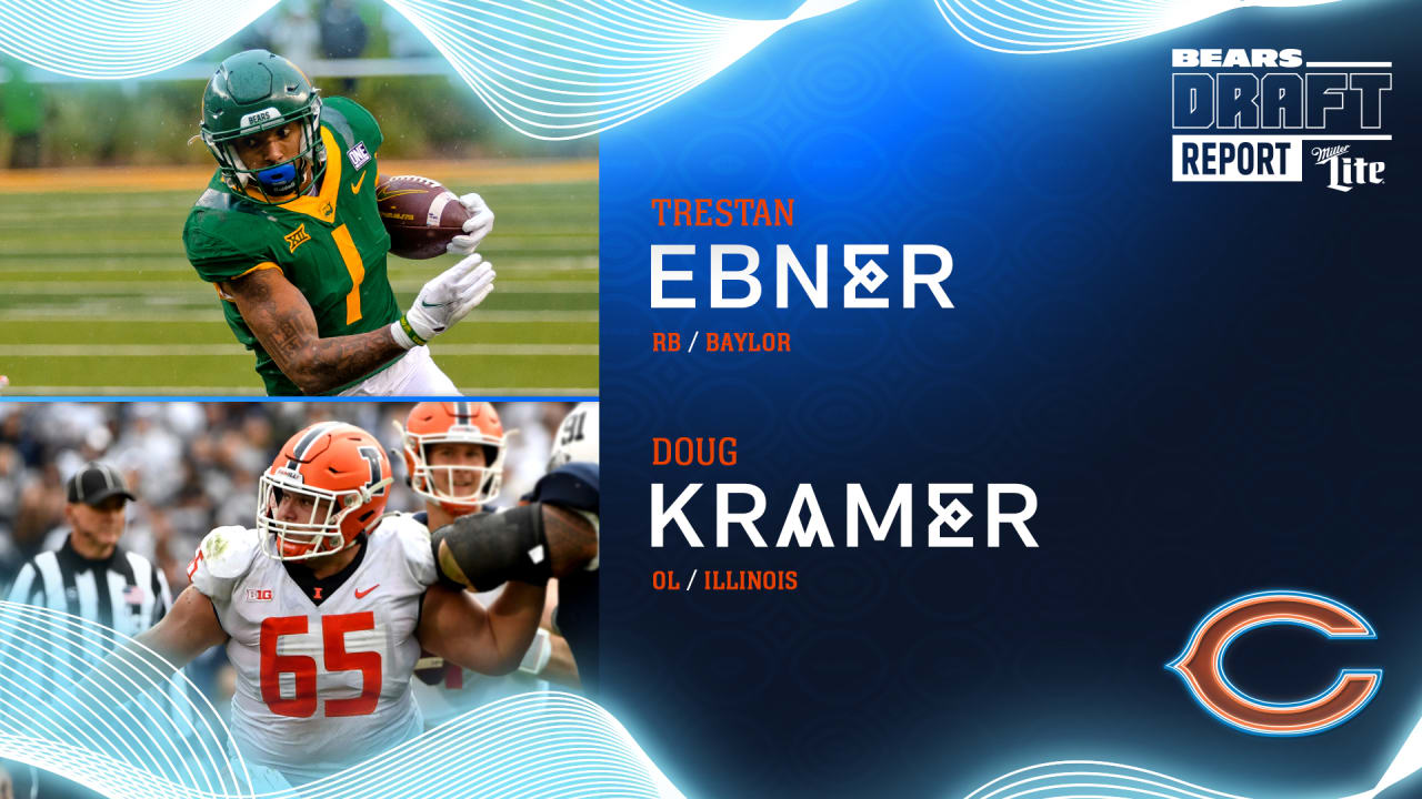 2022 NFL Draft: RB Trestan Ebner, Baylor, Round 6, Pick 203, OL Doug  Kramer, Illinois, Pick 207