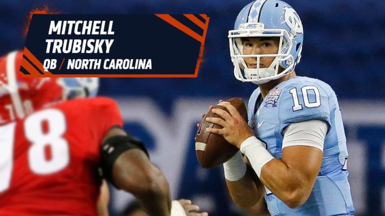 ...in the first round of the draft to select North Carolina quarterback Mit...