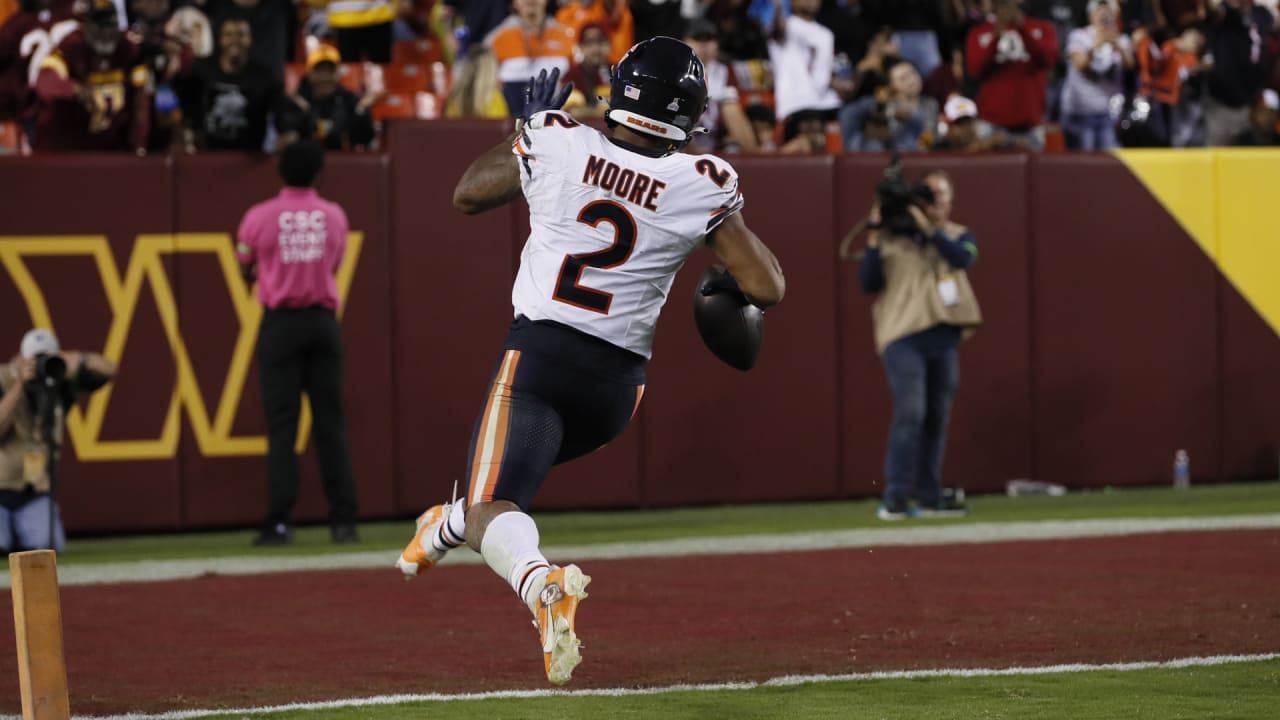 HIGHLIGHT HAT TRICK! DJ Moore races 56 yards for third TD