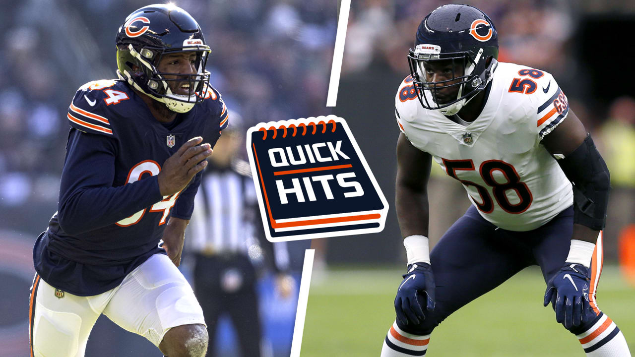 Bears rule out Roquan Smith, Darnell Mooney vs. Saints