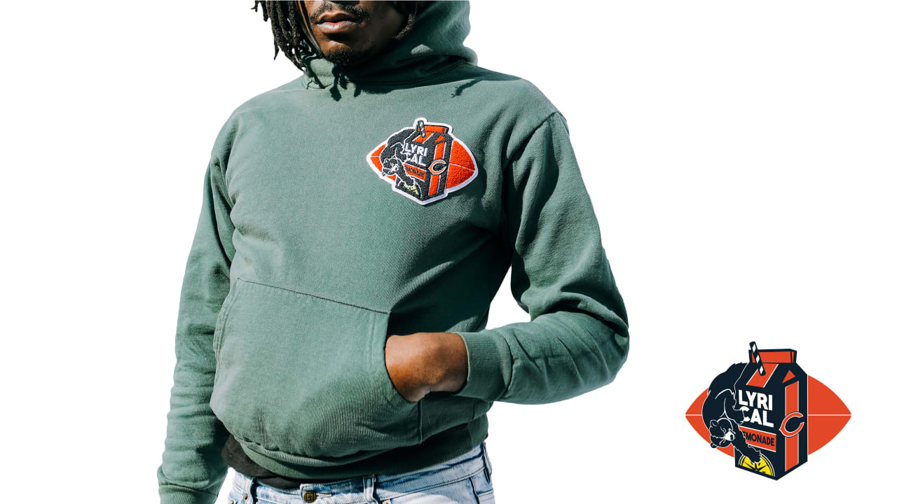 Men's Lyrical Lemonade Green Chicago Bears Carton Patch Pullover Hoodie