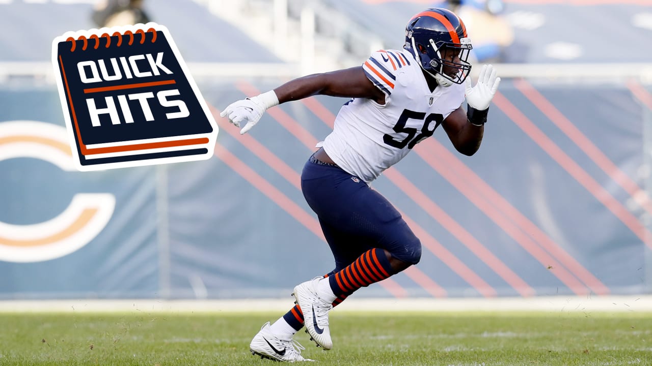 Injury Update: Khalil Mack, Mario Edwards Jr. only two Chicago Bears  players questionable for Week 3 game at Atlanta Falcons