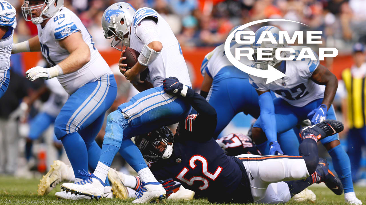 Chicago Bears rally and hold off the Detroit Lions: Recap, score