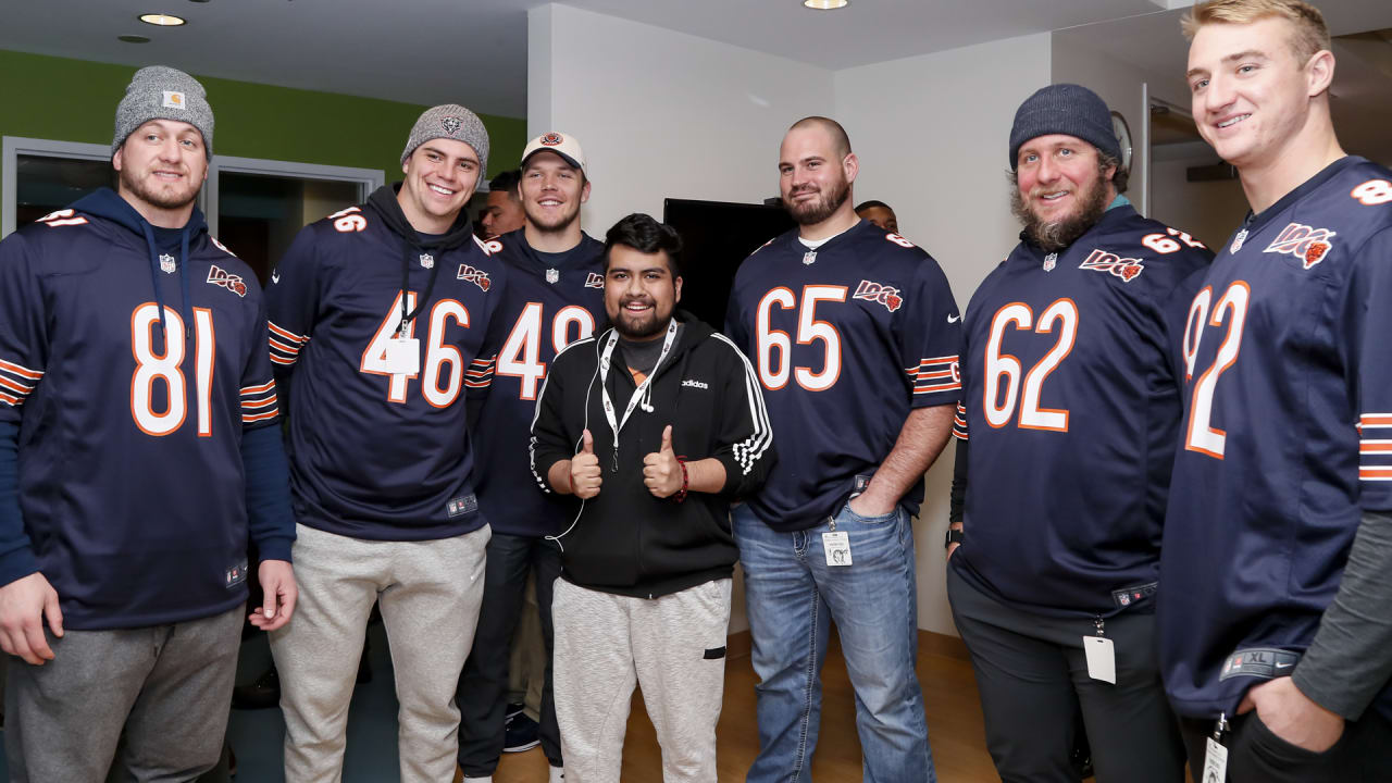 Chase Claypool Signs Old Mitch Trubisky Jersey at Soldier Field