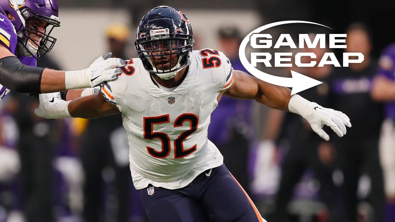 Chicago Bears vs Minnesota Vikings - News - December 30, 2018