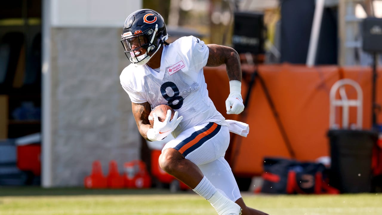 Bears WR N'Keal Harry injured, helped off at practice