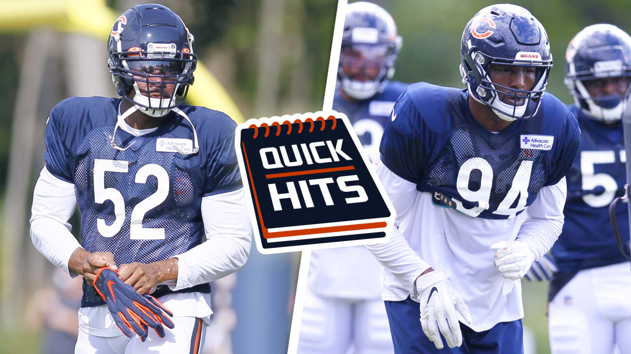 Chicago Bears Training Camp Observations: Robert Quinn is back, top plays  and the starting OL - CHGO