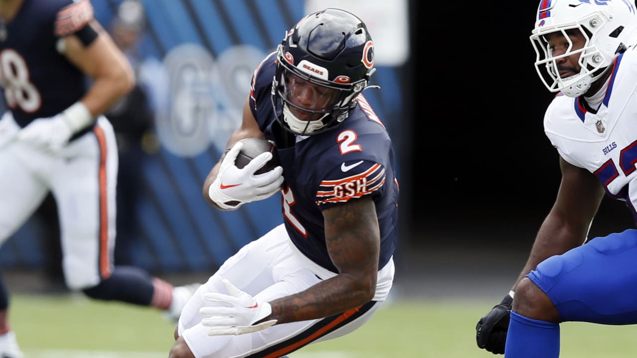 DJ Moore slips through tackles en route to 40yard catch and run
