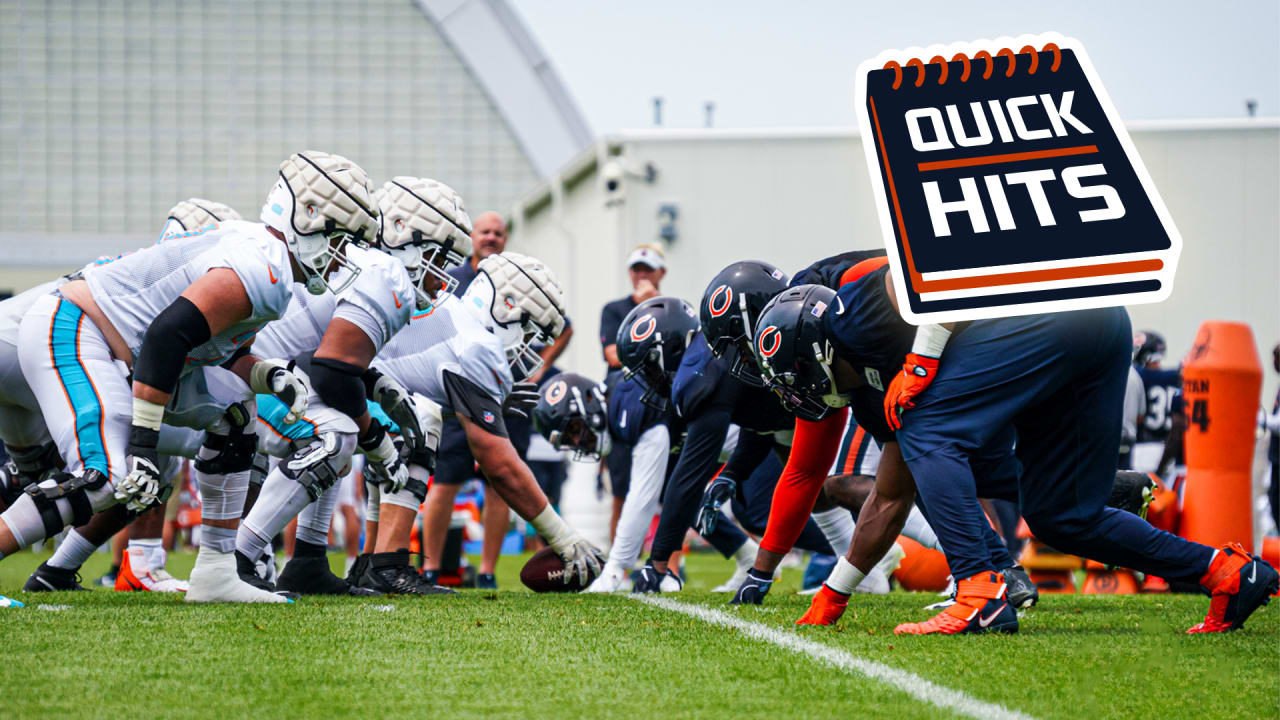 Chicago Bears joint practice with Miami Dolphins provides litmus