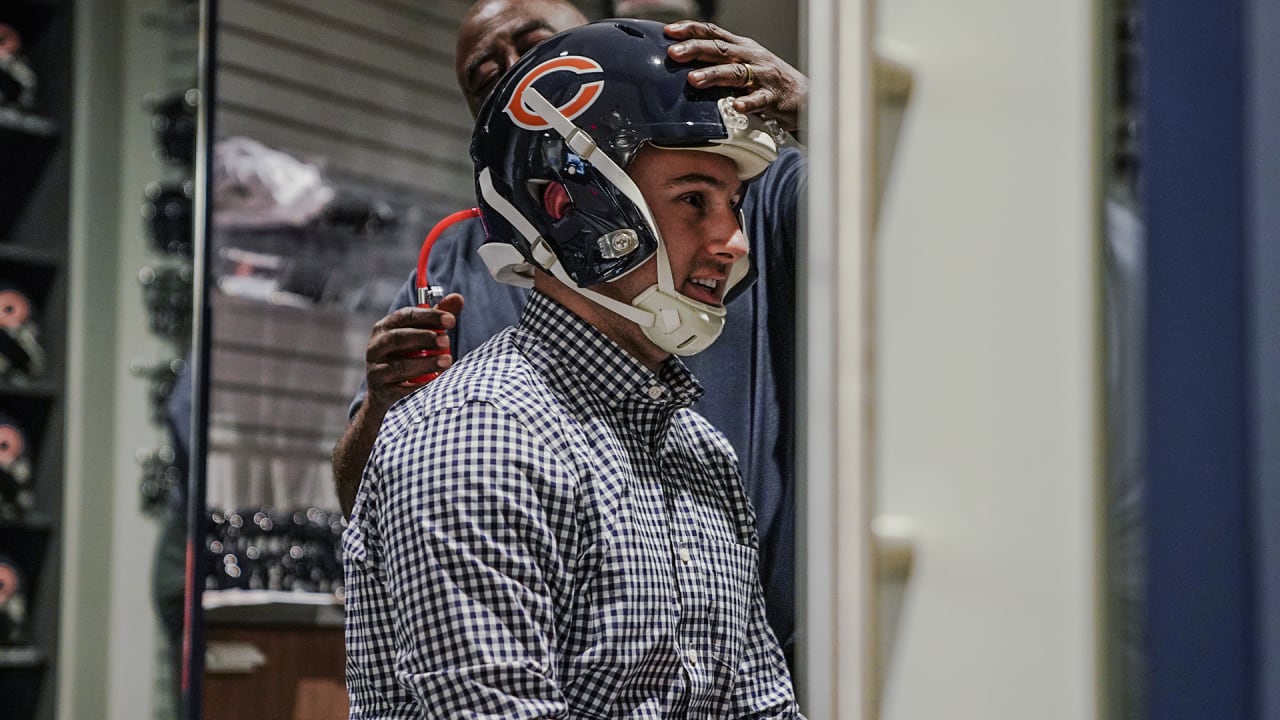 Linebacker Michael Lowery of the Chicago Bears looks on during a