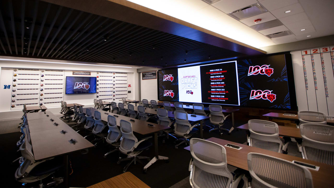 Take a look inside Chicago Bears' draft room