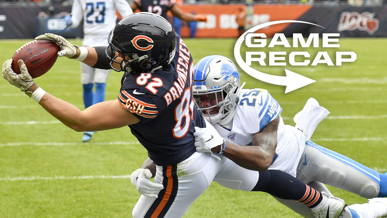 Game Recap Chicago Bears snap skid with win over Detroit Lions