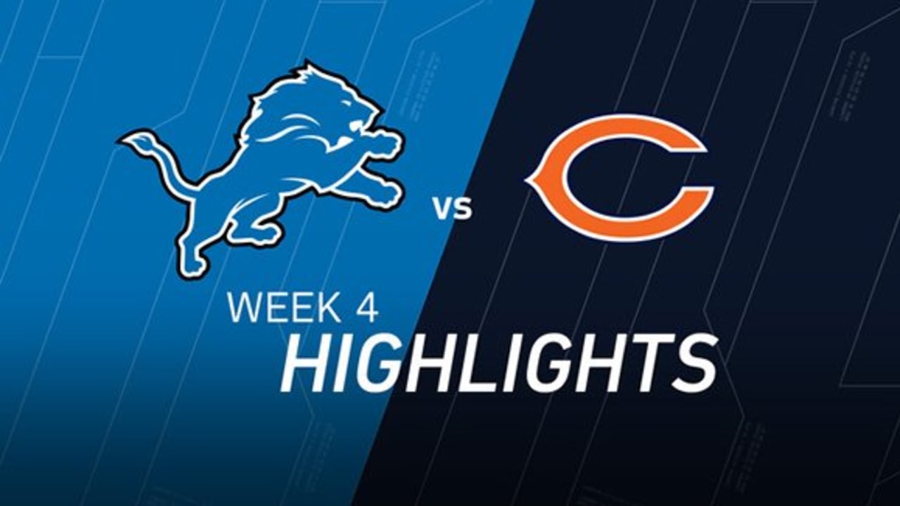 Highlights Bears vs. Lions