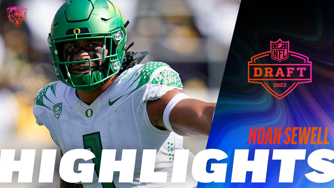 With the 148th pick in the 2023 NFL Draft, the Chicago Bears select Noah  Sewell, linebacker out of Oregon. Welcome to Chicago, @b1essah…