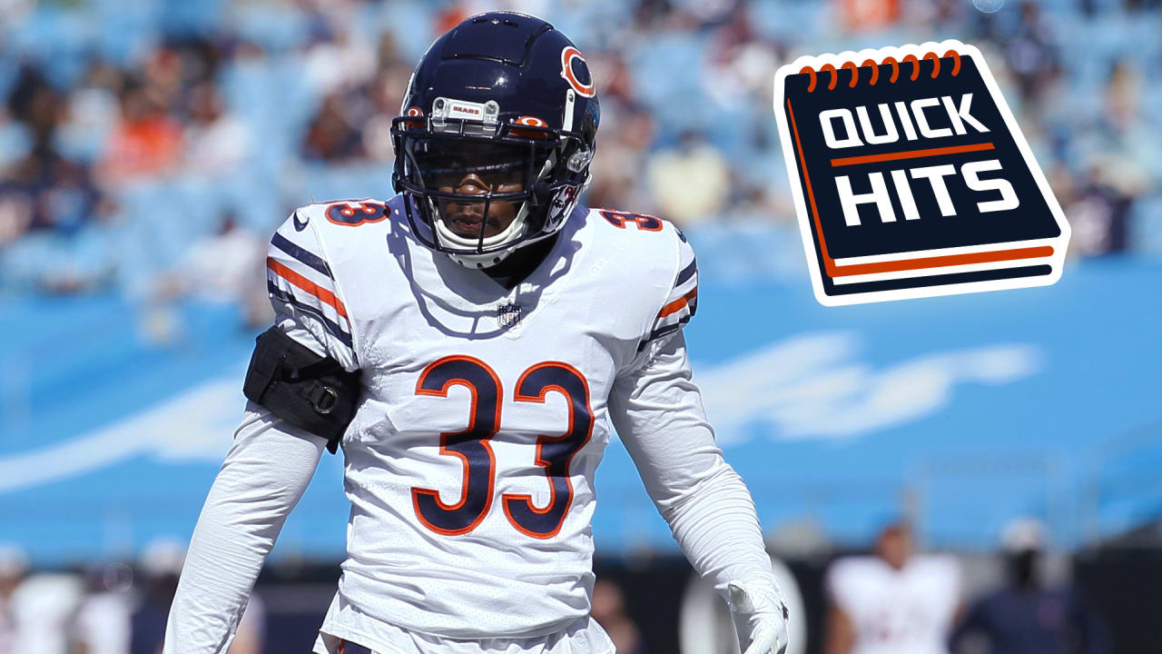 Quick Hits: Chicago Bears CB Jaylon Johnson embracing being