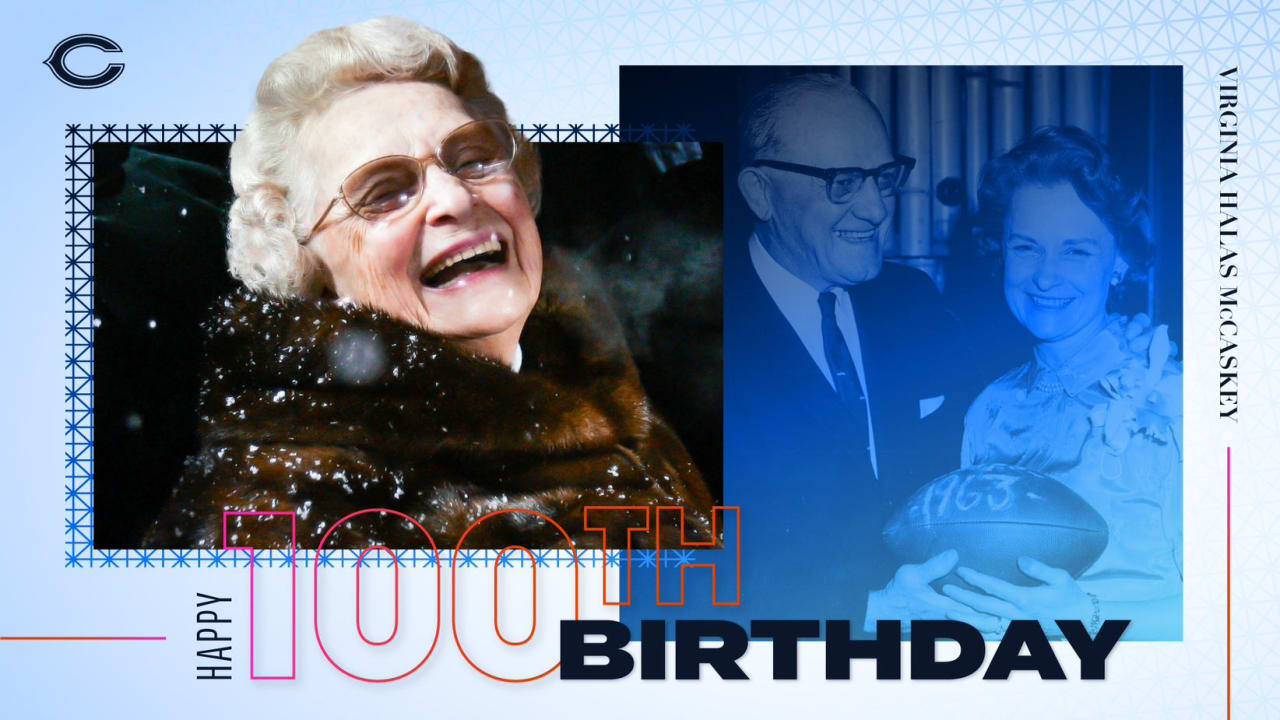 Chicago Bears owner Virginia Halas McCaskey turns 100 years old