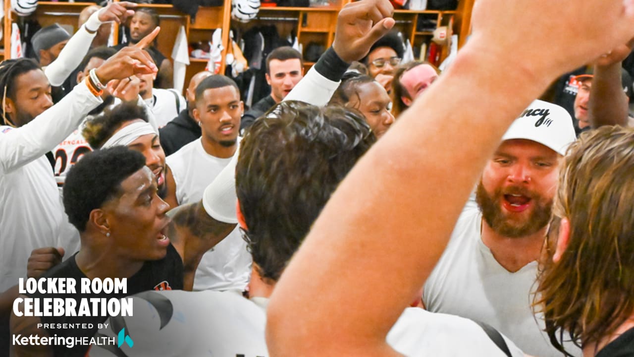 bengals locker room celebration today