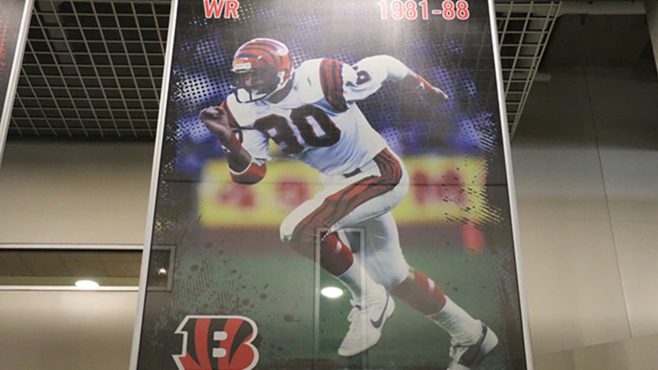 1984 cincinnati bengals retro helmet poster - Row One Brand