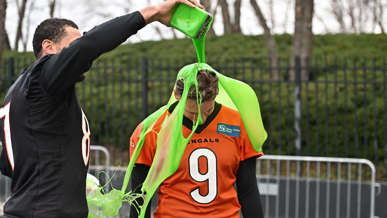 Watch: Joe Burrow gets the slime treatment for winning NVP of the