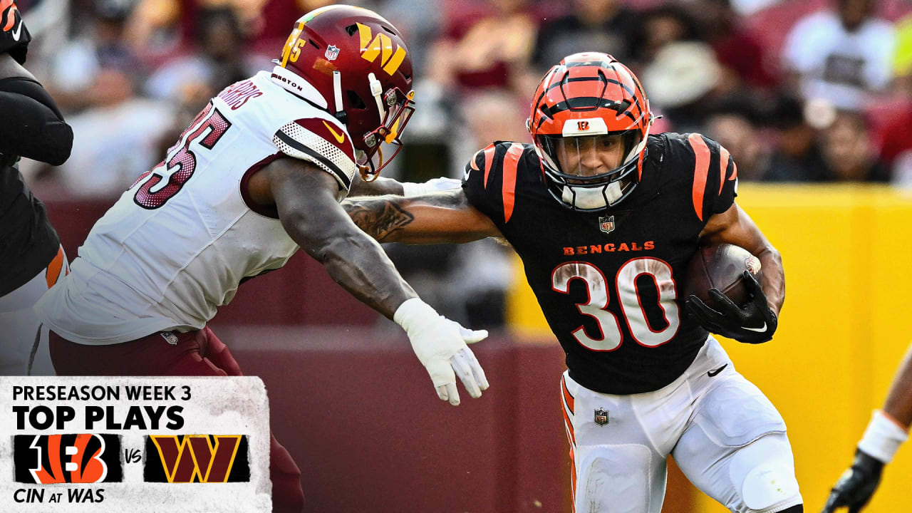 Cincinnati Bengals Top Plays vs. Washington Commanders 2023 Preseason