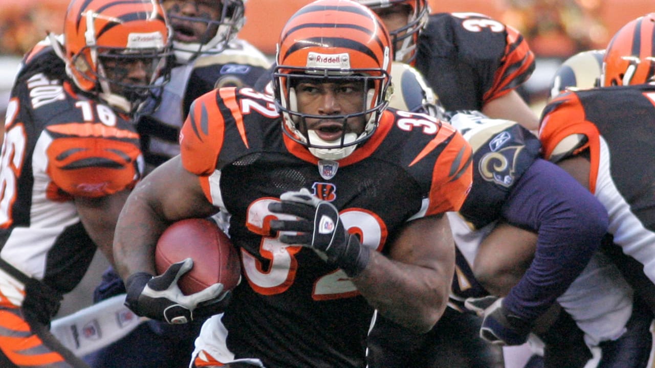 Cincinnati Bengals running back Rudi Johnson (32) runs for 10