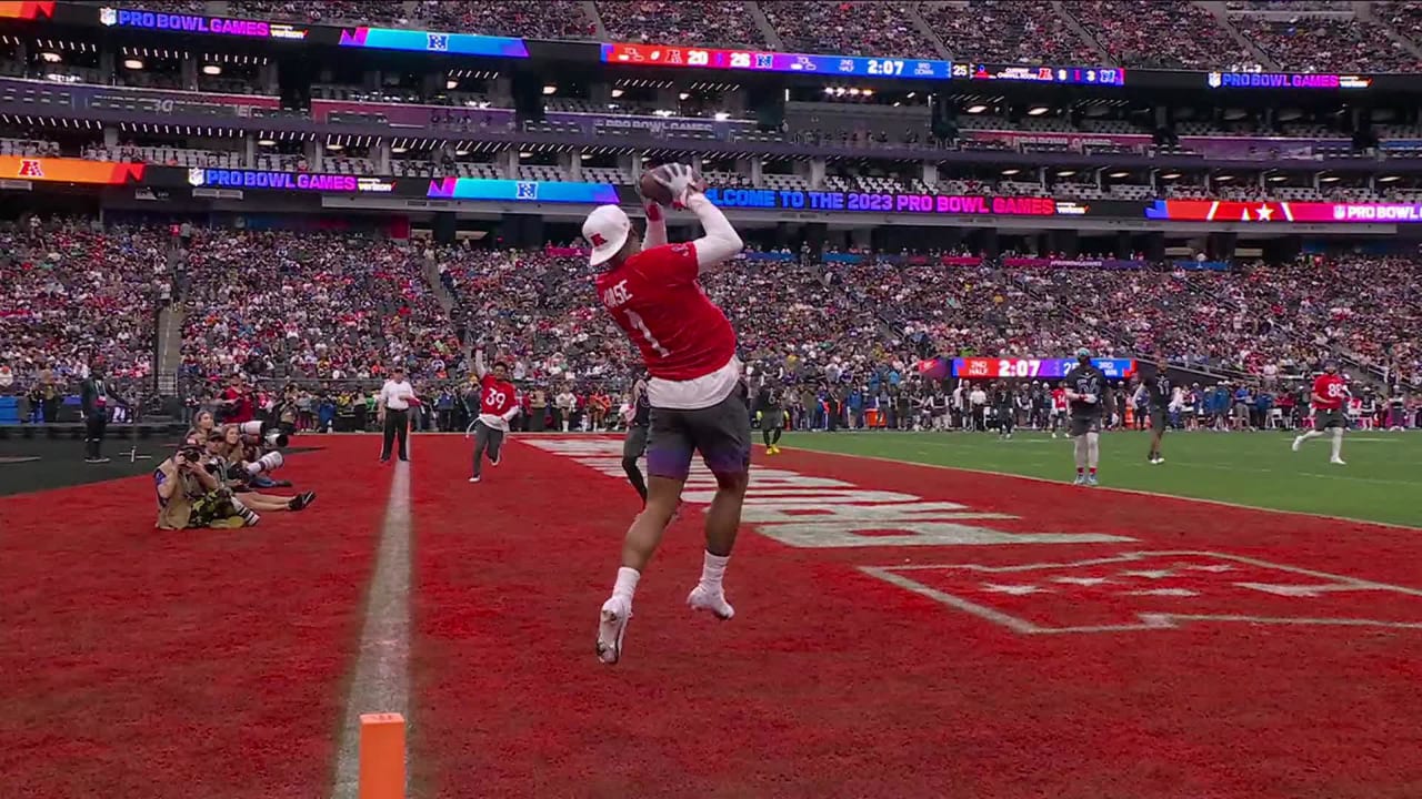 WATCH: Ja'Marr Chase scores go-ahead touchdown in Pro Bowl flag