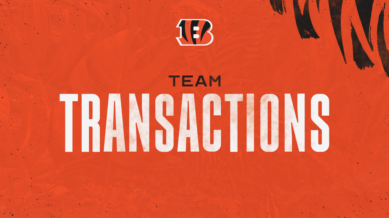 Team Transactions; Bengals Waive Tarrell Basham