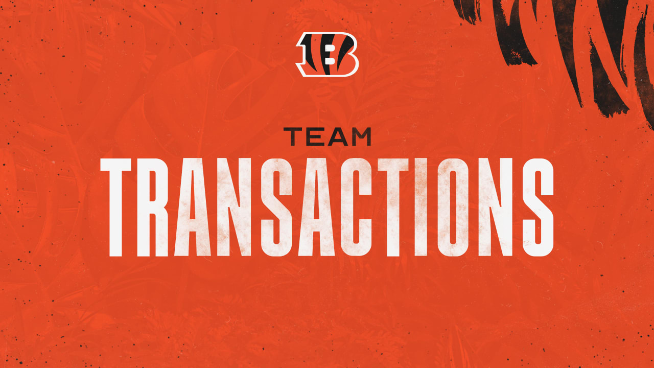 2023 Cincinnati Bengals Transactions